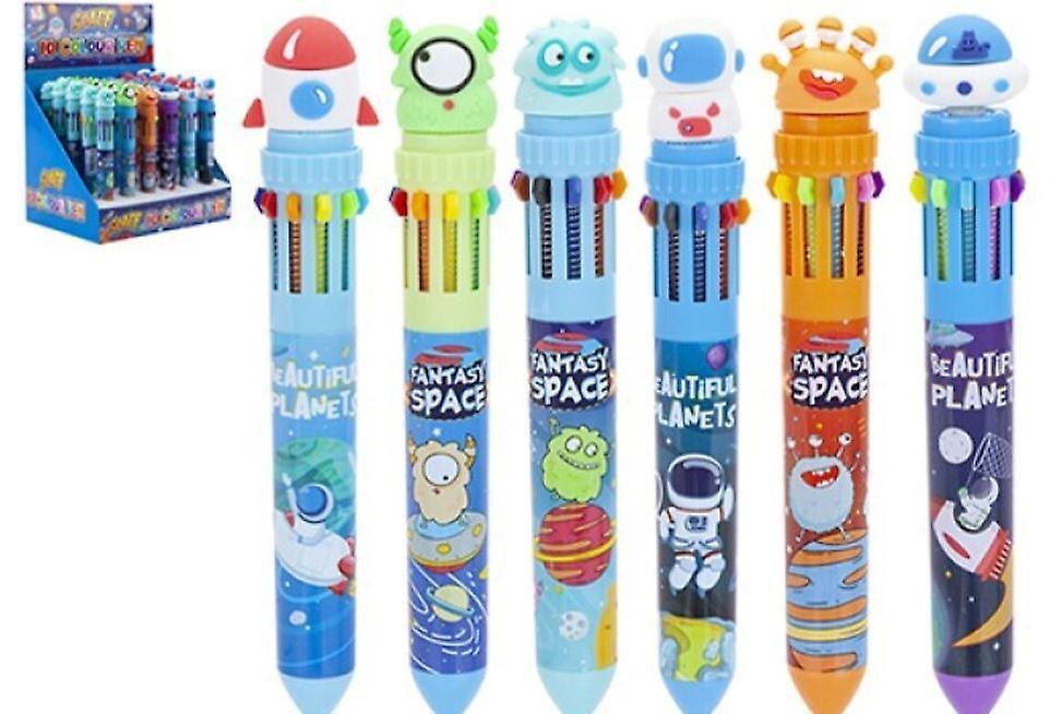 Space Design Multi Colour Pen | 10-Colour | 6 Designs