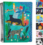 Jungle Life A5 Spiral Notebook with Multiple Paper Styles