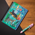 Jungle Life A5 Spiral Notebook with Multiple Paper Styles