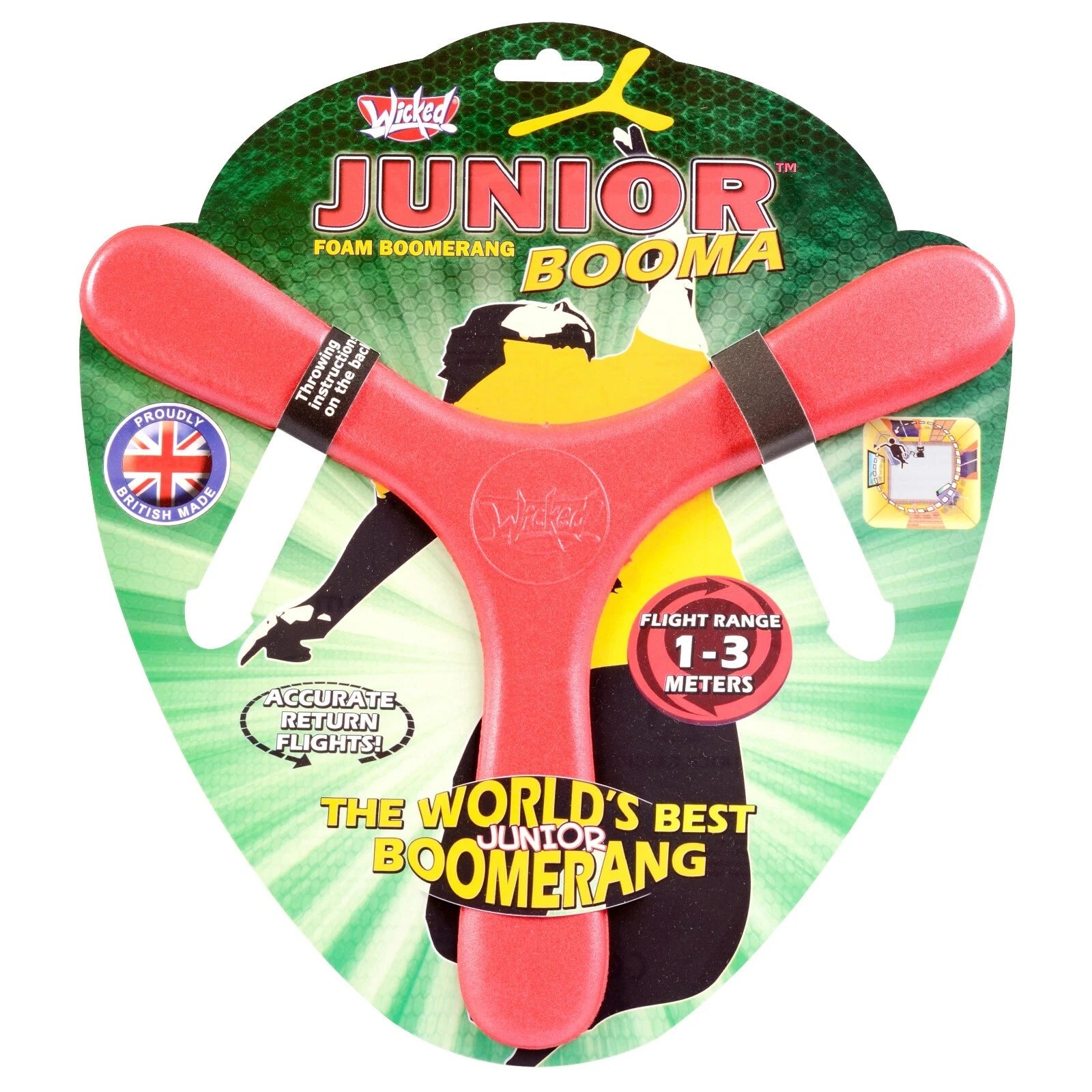 Wicked Junior Booma | The Soft & Safe Indoor Boomerang For Beginners