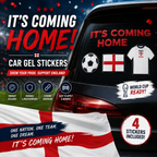 4 x England Car Gel Stickers | BUY 1 GET 1 FREE