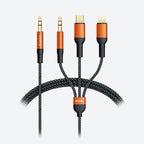 GadJet 3‑in‑1 Trio AUX Audio Cable