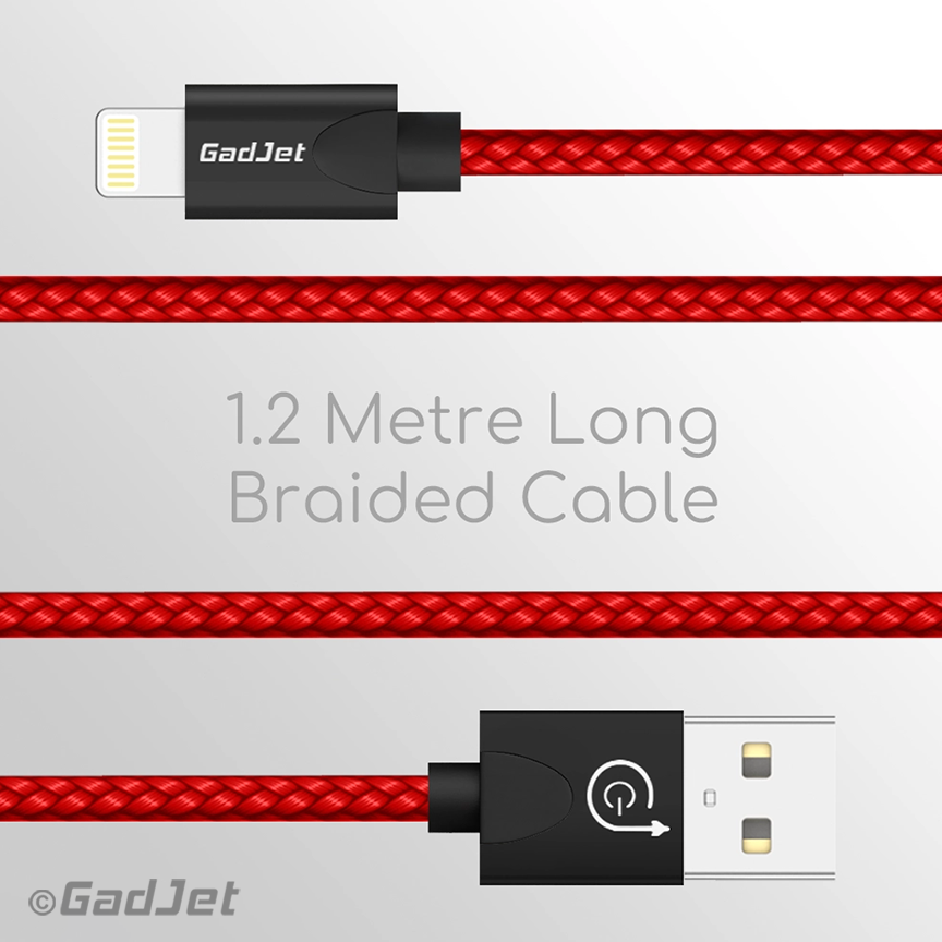 GadJet MFi Certified Lightning Cable Dual Multipack
