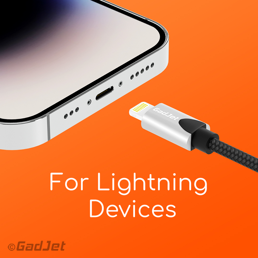 GadJet MFi Certified Lightning Cable Dual Multipack
