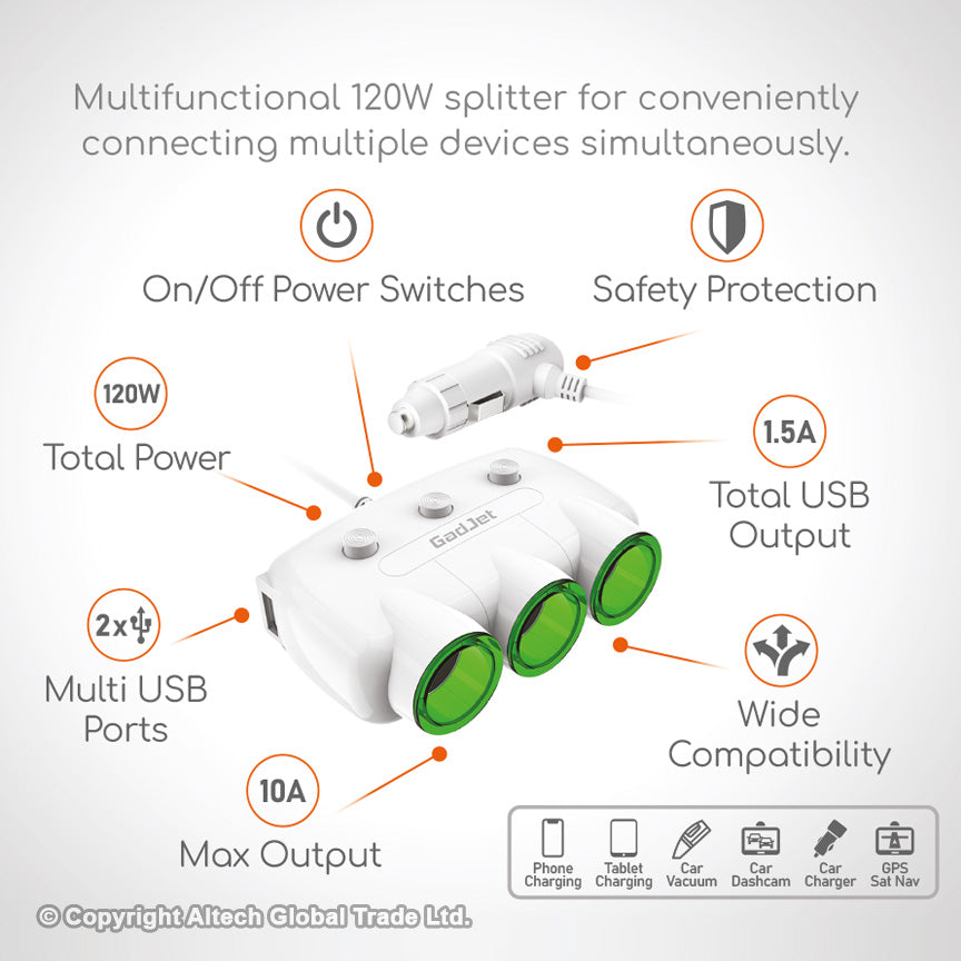 GadJet Triple Splitter Switch