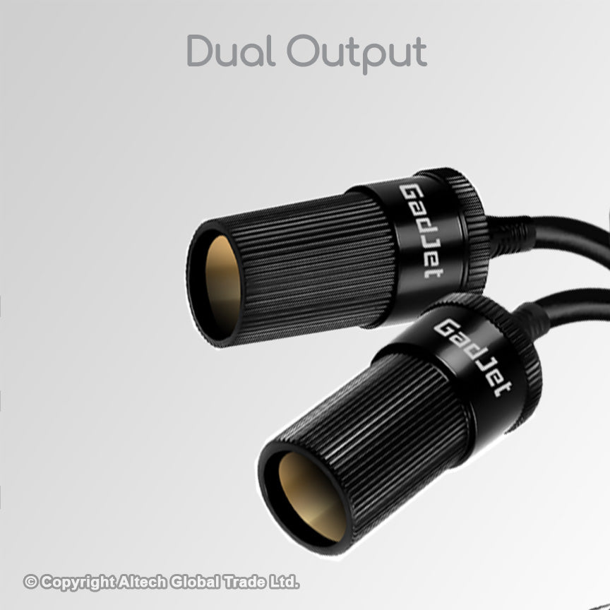 GadJet Dual Socket Cigarette Lighter Splitter