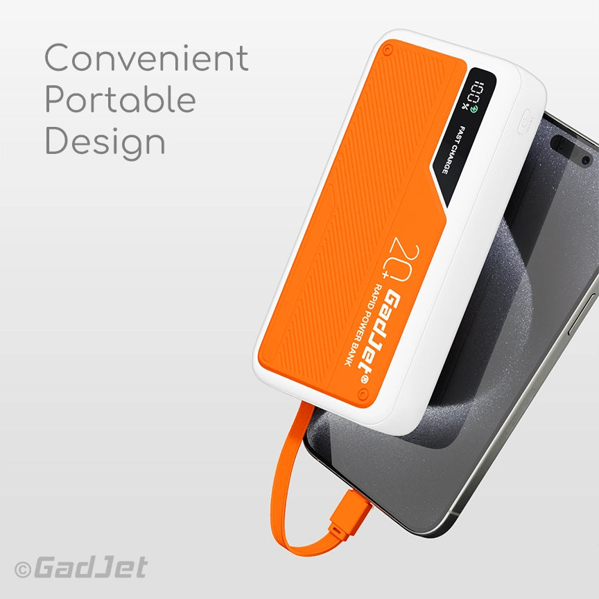 GadJet 20,000mAh Rapid 4-in-1 Power Bank