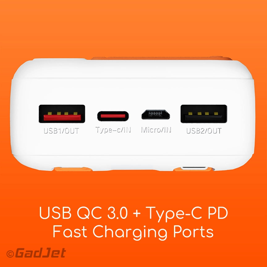 GadJet 20,000mAh Rapid 4-in-1 Power Bank