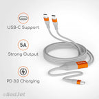 GadJet 100W Dual Ultra Power Charge & Sync Cable