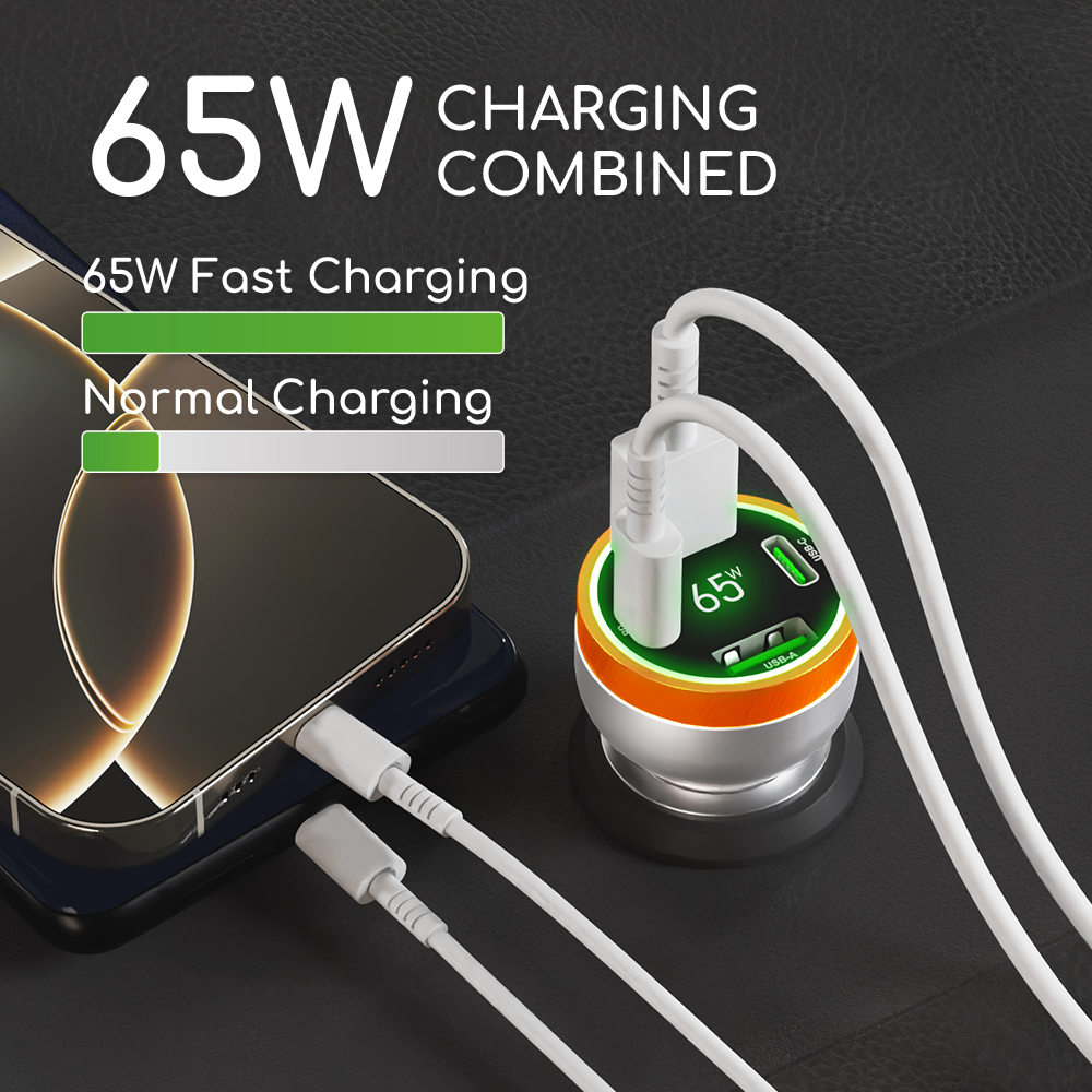 GadJet 4-Port 65W Rapid Car Charger