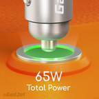 GadJet 4-Port 65W Rapid Car Charger