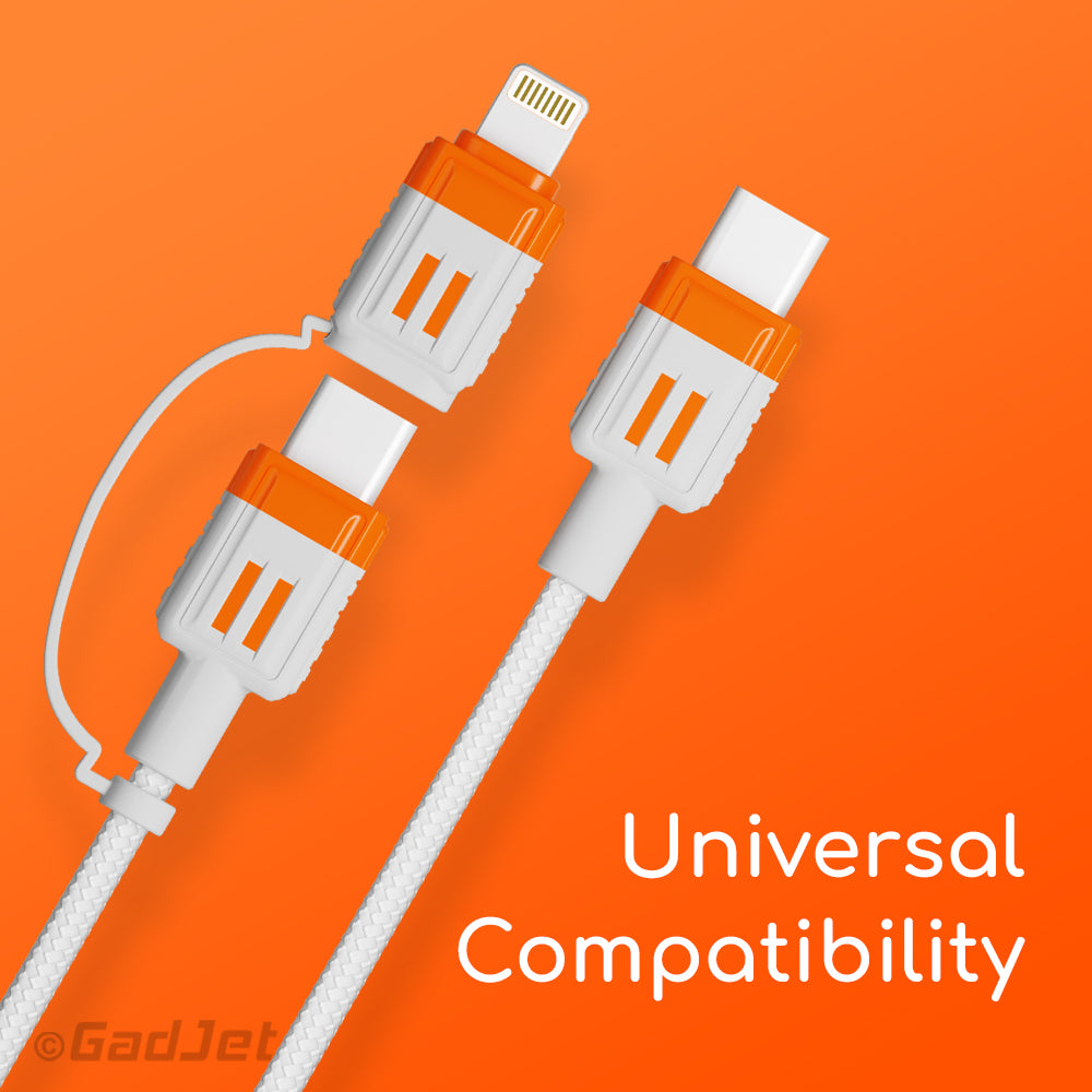 GadJet 2-in-1 Charge & Sync Cable & 2-Port Wall Charger Multipack