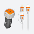 GadJet 2-in-1 Charge & Sync Cable & 2-Port Car Charger Multipack