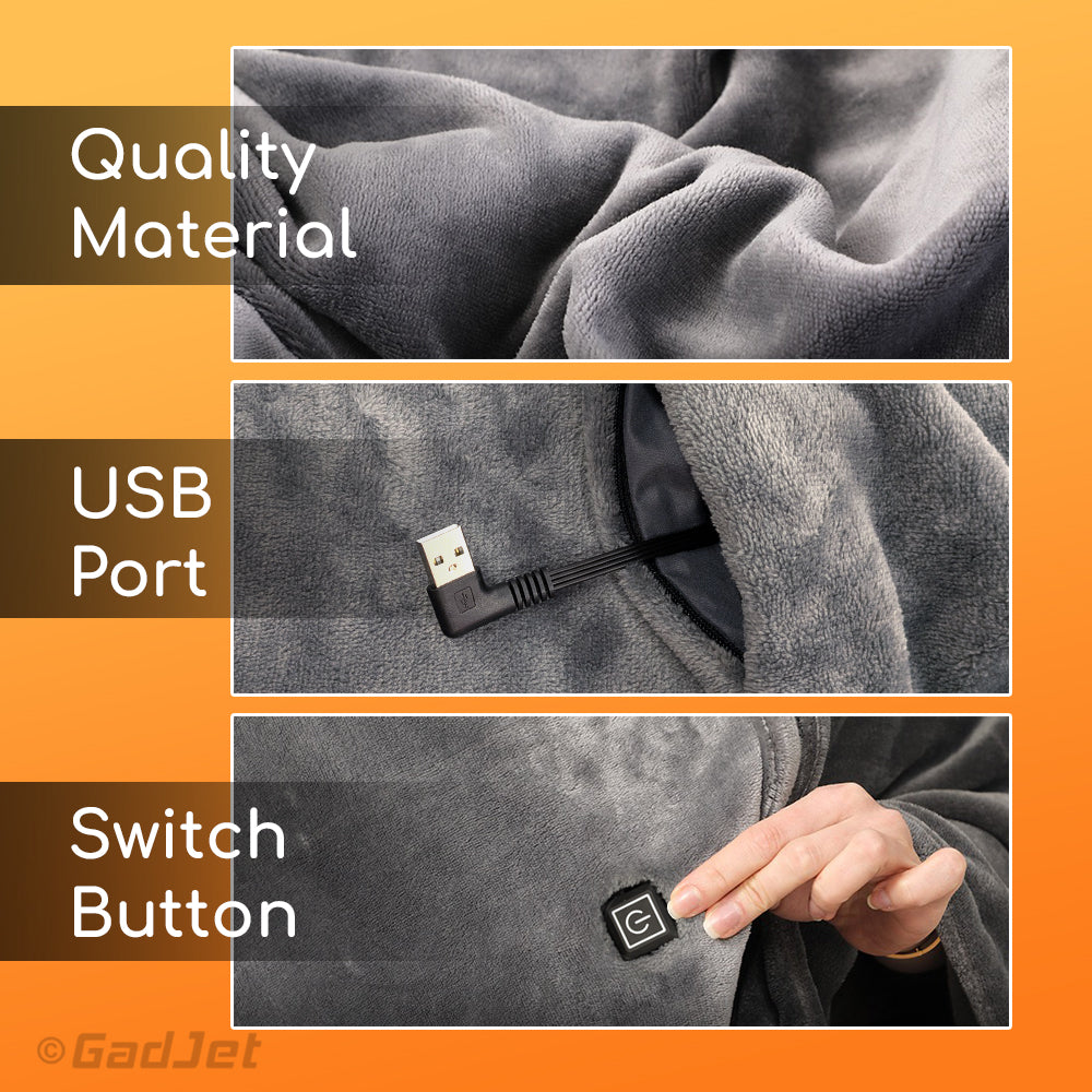 Heated Blanket - Power Bank Included