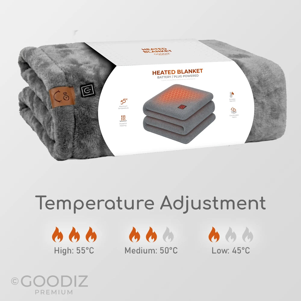 Heated Blanket - Power Bank Included