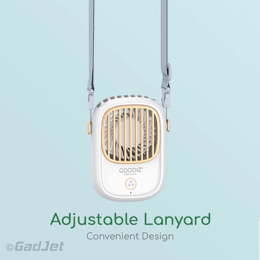 Goodiz Desk + Neck Wearing Fan