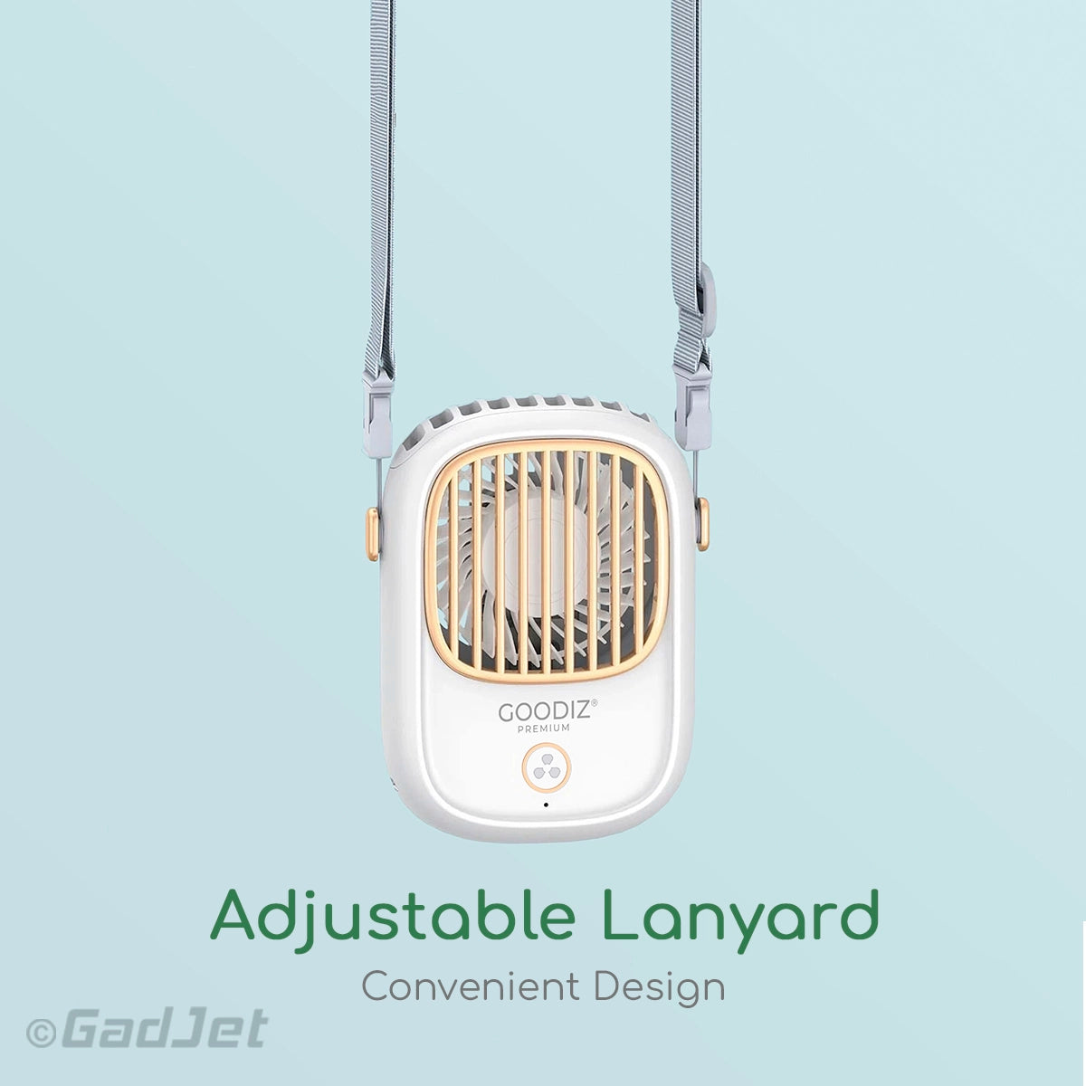 Goodiz Desk + Neck Wearing Fan