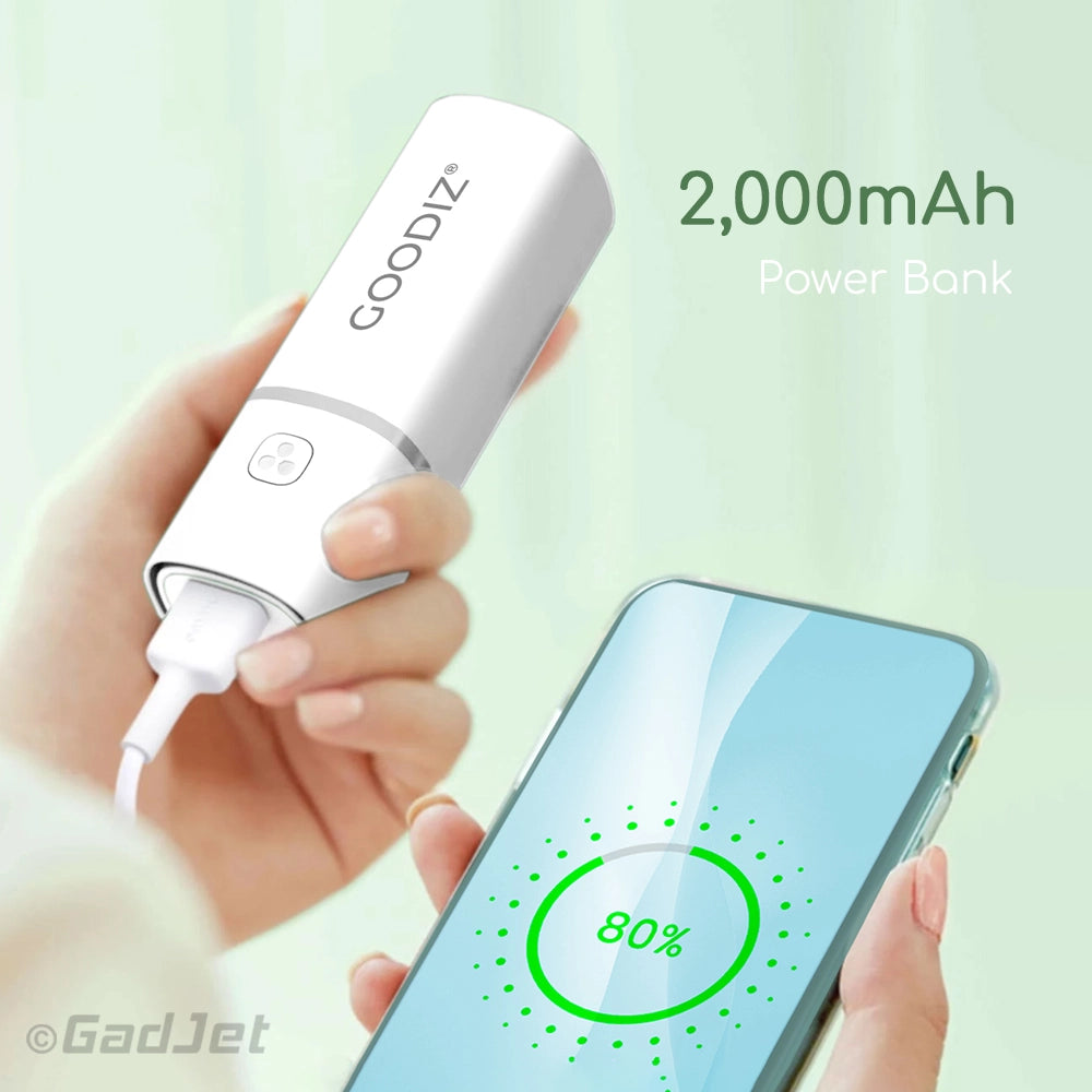 Goodiz 2-in-1 Mini Fan + Power Bank