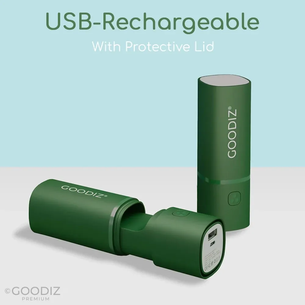 NEW Goodiz 2-in-1 Rechargeable Mini Fan & Power Bank V2