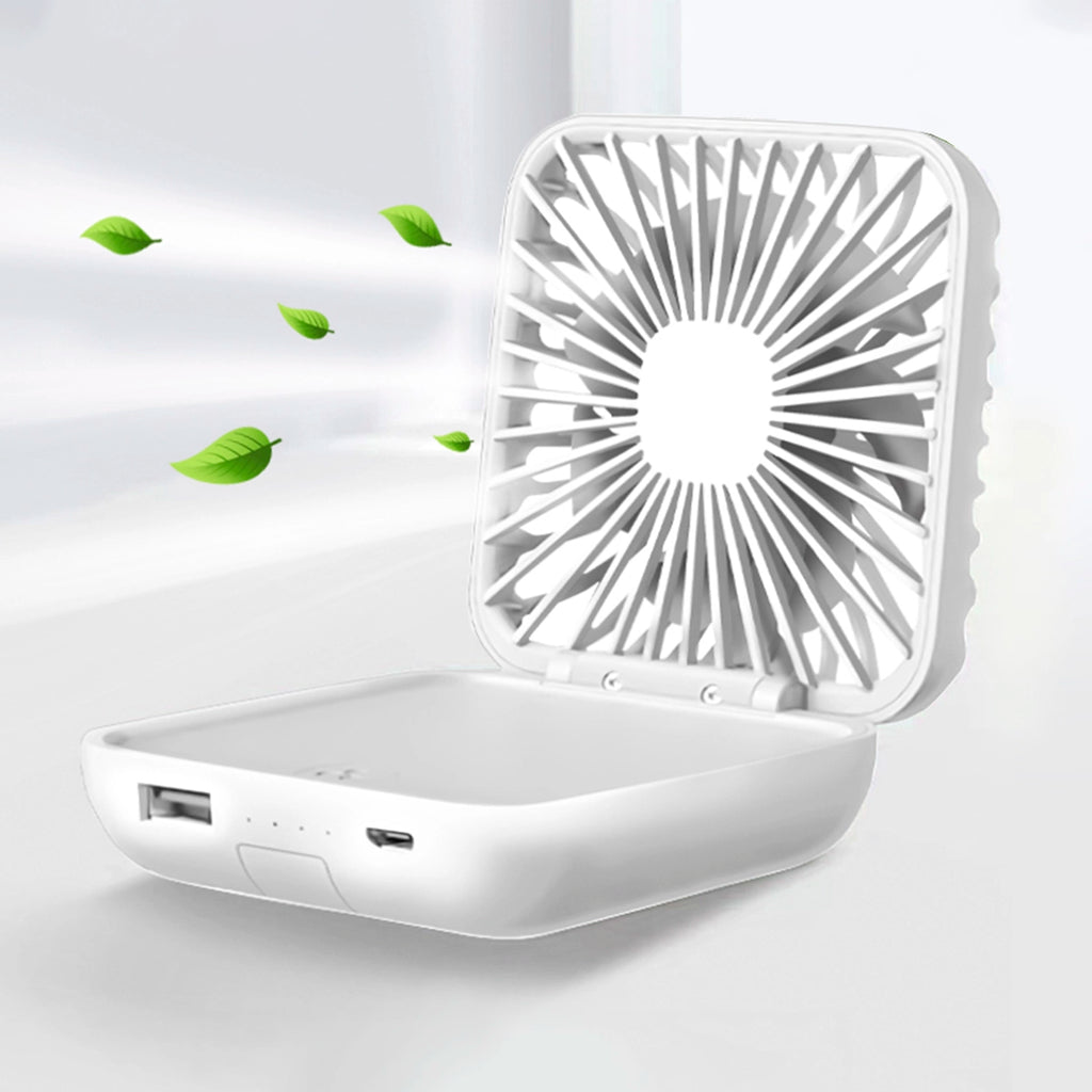 3-in-1 Mini Fan + Power Bank + Phone Holder