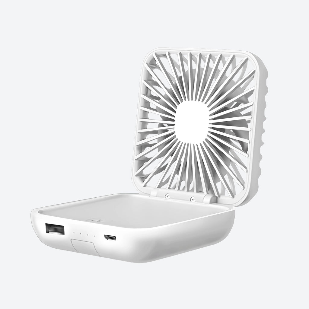 3-in-1 Mini Fan + Power Bank + Phone Holder