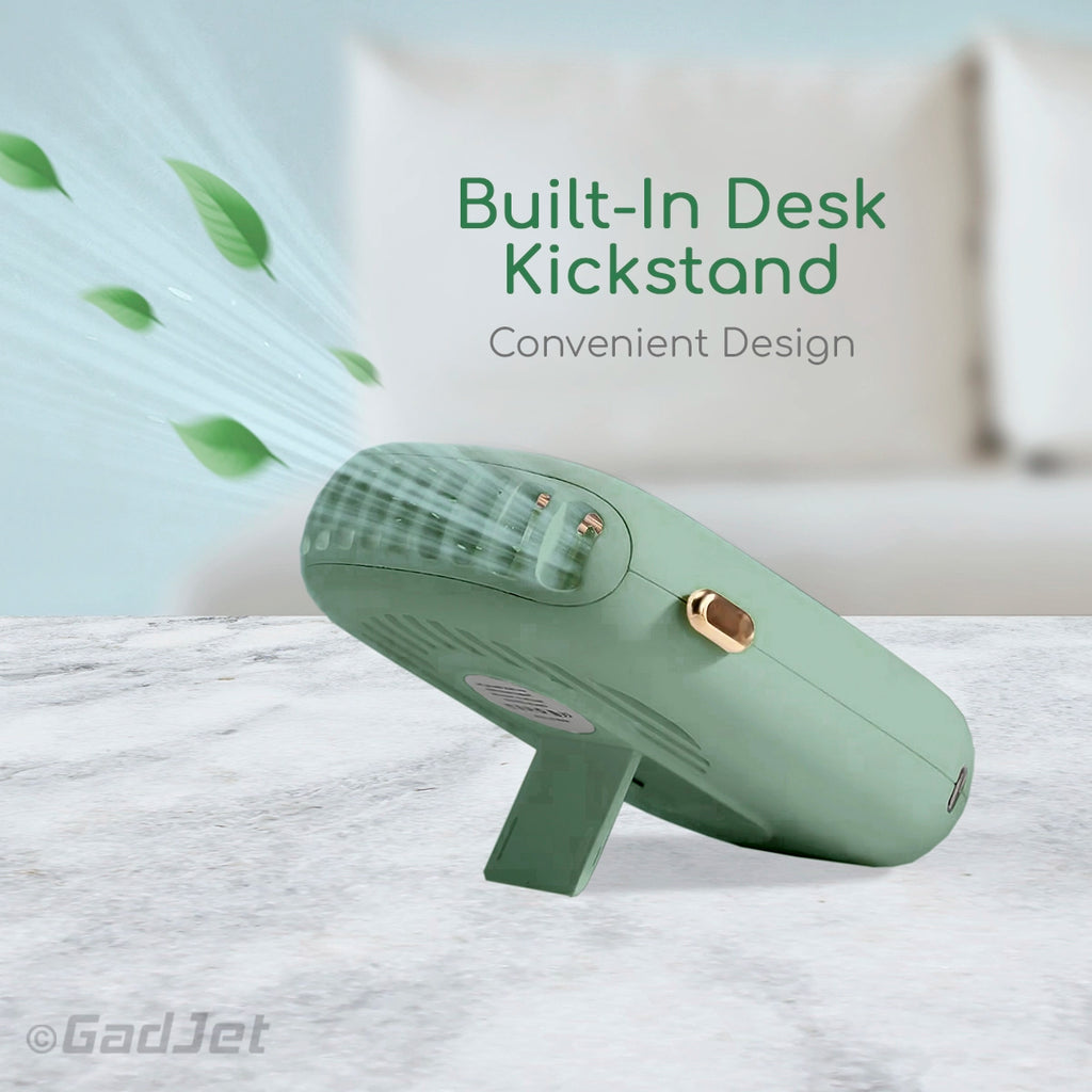 Goodiz Desk + Neck Wearing Fan