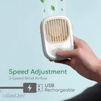 Goodiz Desk + Neck Wearing Fan