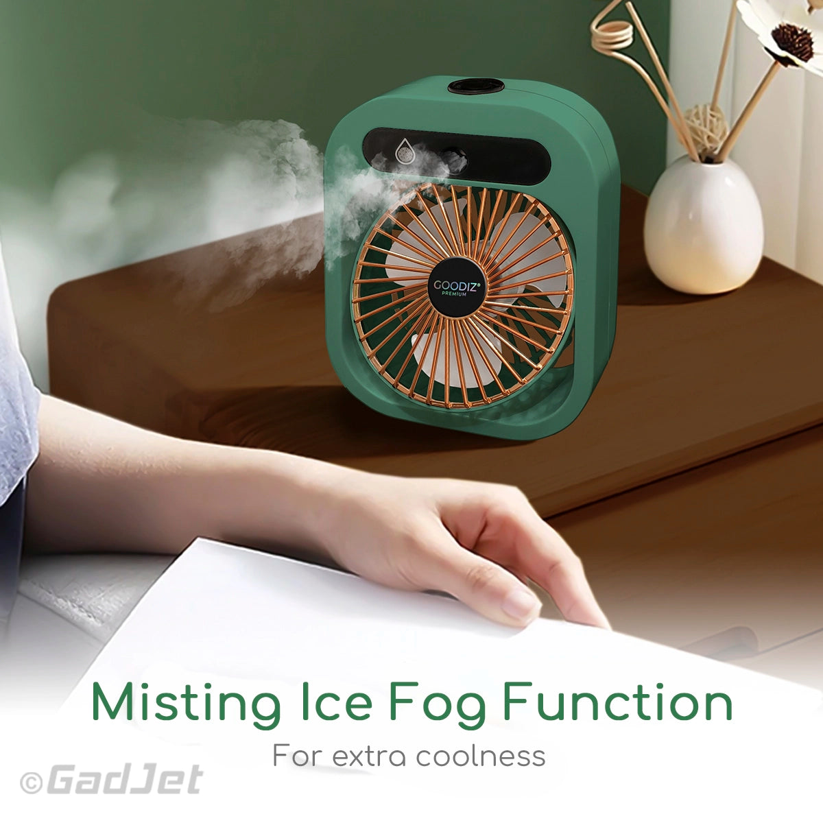 Goodiz Ice Fog Air Conditioner Desk Fan