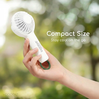 Goodiz Rechargeable Handheld Mini Flex Cooling Fan with Carabiner Stand