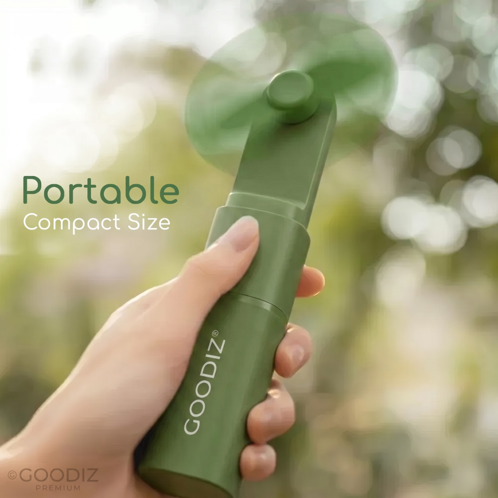 NEW Goodiz 2-in-1 Rechargeable Mini Fan & Power Bank V2