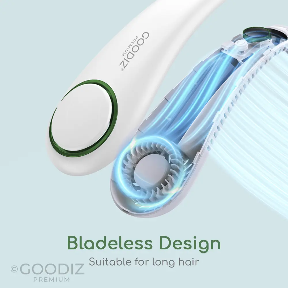NEW Goodiz AirWave Bladeless Neck Fan with Digital Display V2