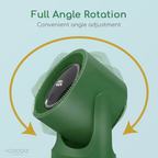 Goodiz AirGlow Rechargeable Desk Fan with LED Display & Ambient Lighting
