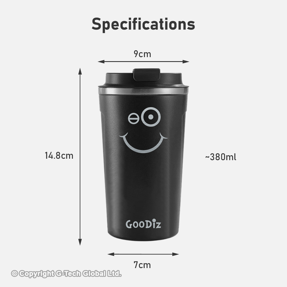 Goodiz 380ml Insulated Leak Proof Steel Mug