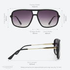 Goodiz Aviator Sunglasses (Purple Haze)