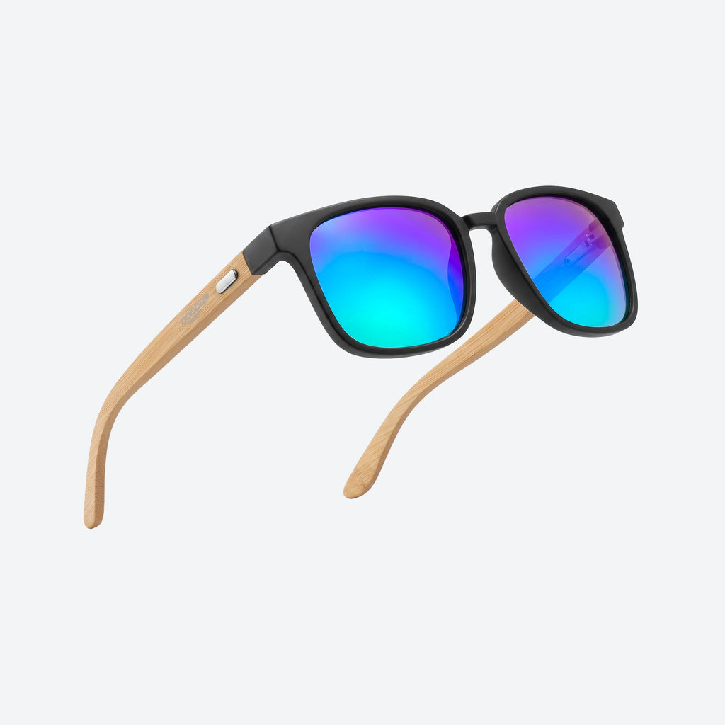 Goodiz Polarised Wayfarer Sunglasses (Deep Blue)