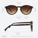 Goodiz Panto Sunglasses (Bronze Tint)