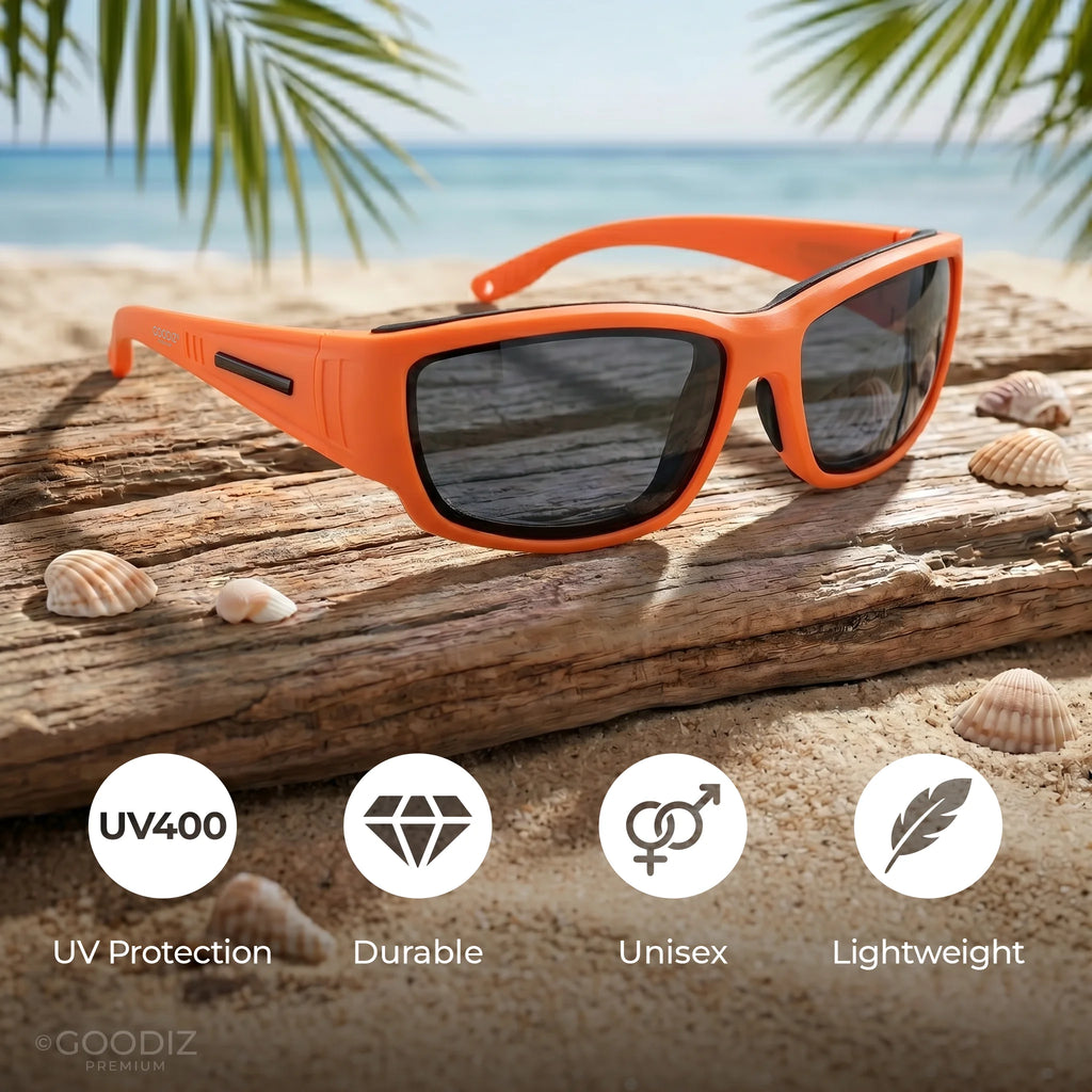 Goodiz Wraparound Sunglasses (Black Ice)
