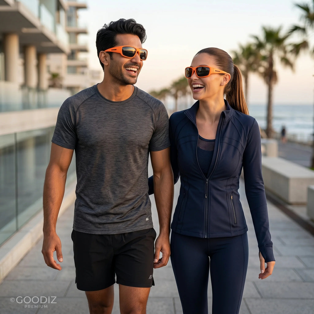 Goodiz Wraparound Sunglasses (Black Ice)