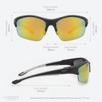Goodiz Sport Sunglasses (Mirrored Amber)