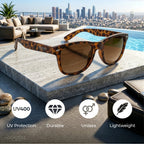 Goodiz Wayfarer Sunglasses (Leopard Brown)