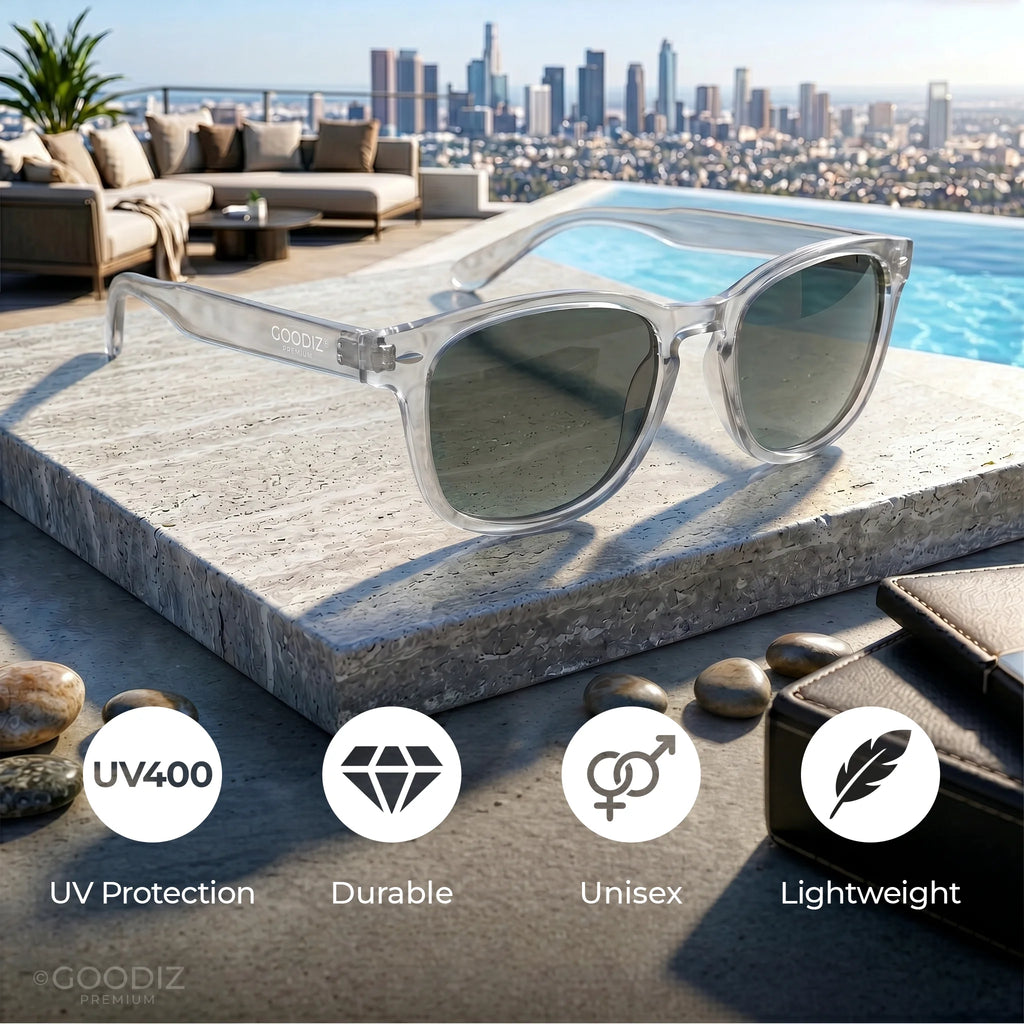 Goodiz Wayfarer Sunglasses (Grey Frost)