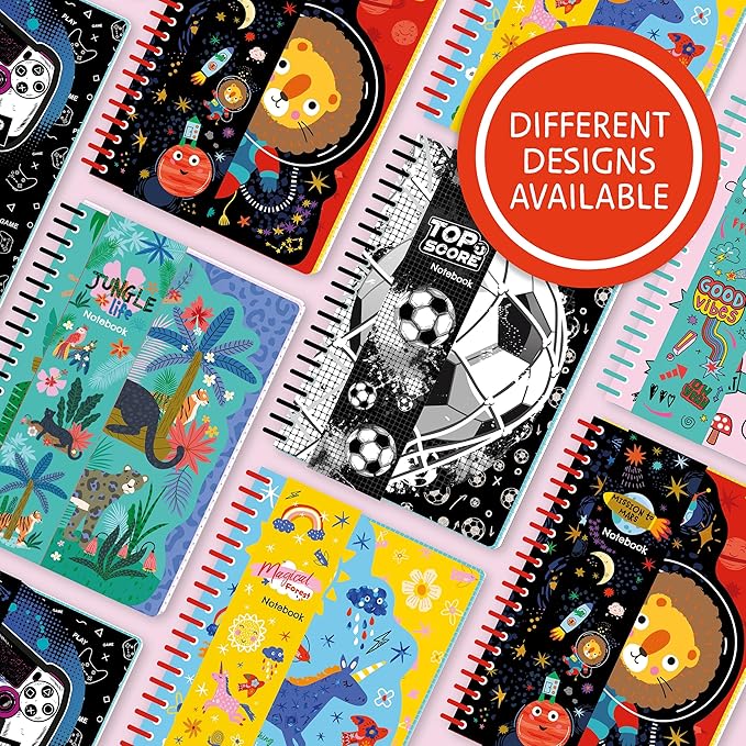 Magical Forest A5 Spiral Notebook with Multiple Paper Styles