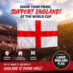Large England Flag with Strings (90 x 60cm) - BUY 1 GET 1 FREE